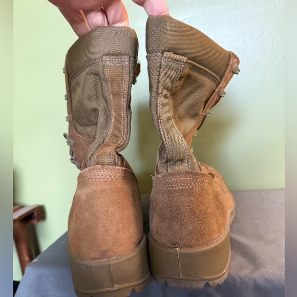 Belleville USMC Hot Weather Steel Toe Boots 550ST Brown Leather Size 11 W - Picture 4 of 9